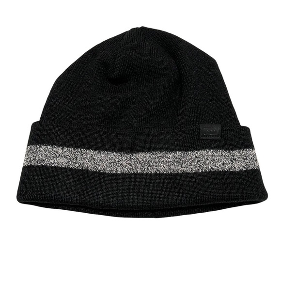 Levi’s Black Knit Beanie Winter Hat - Picture 1 of 6